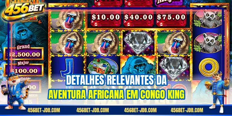 Detalhes relevantes da aventura africana em Congo King