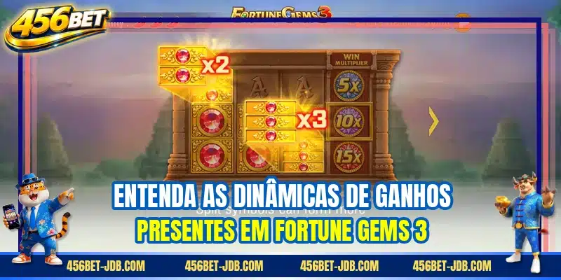 Entenda as dinâmicas de ganhos presentes em Fortune Gems 3